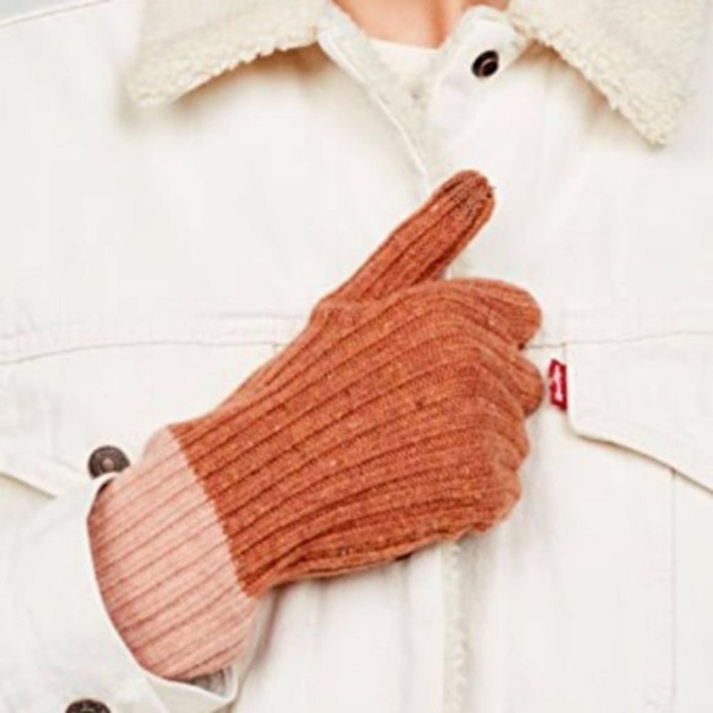 Madewell Colorblock Ribbed Texting Gloves